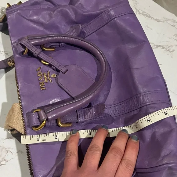 Prada 2 way Lavender Shoulder Bag - Picture 14 of 15